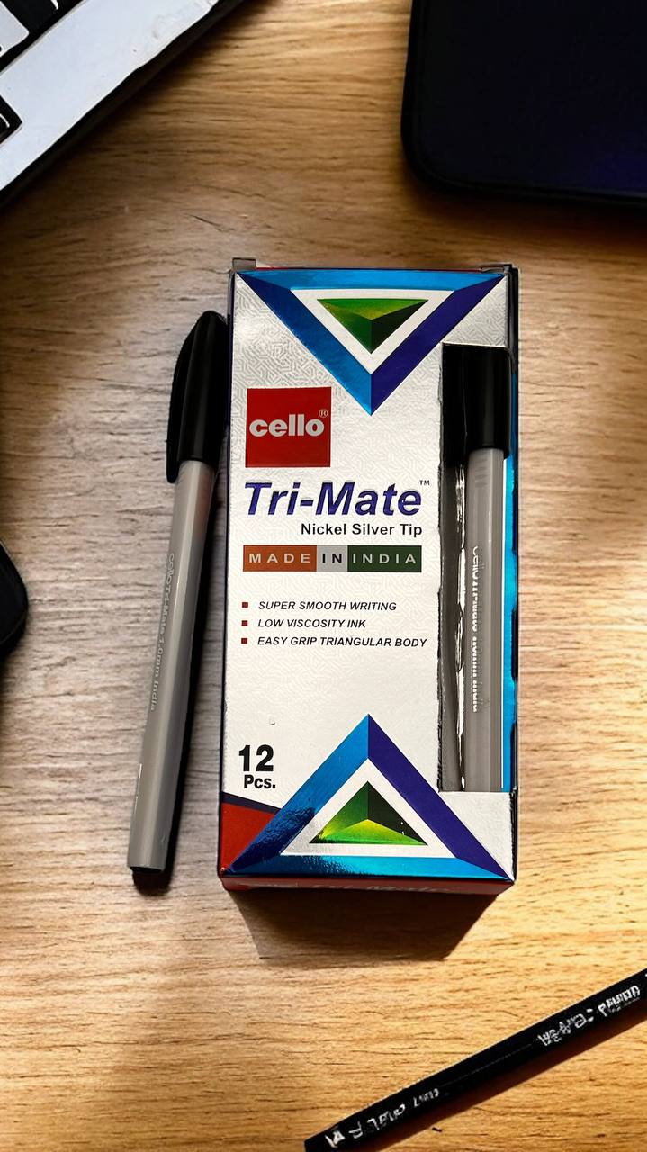 Cello Tri-Mate black pen